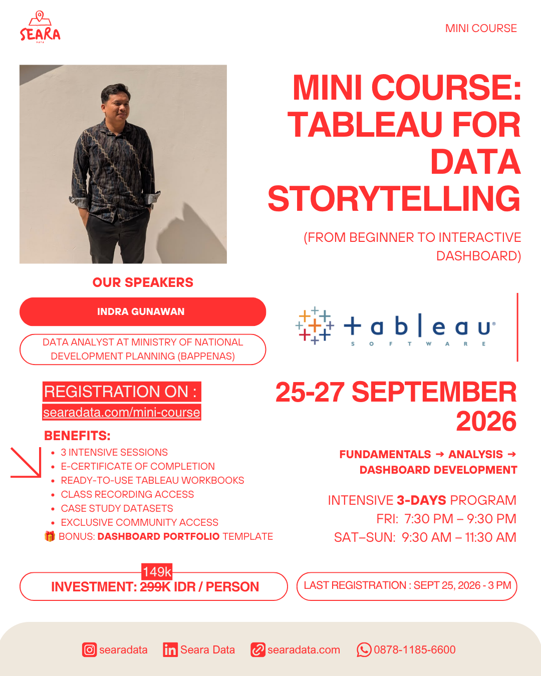 Mini Course Tableau Sedang Berlangsung